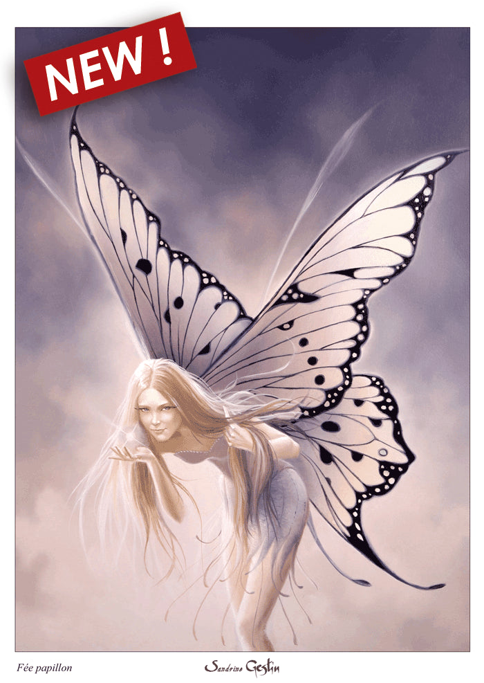 La Fée papillon - Tirage d'art A4
