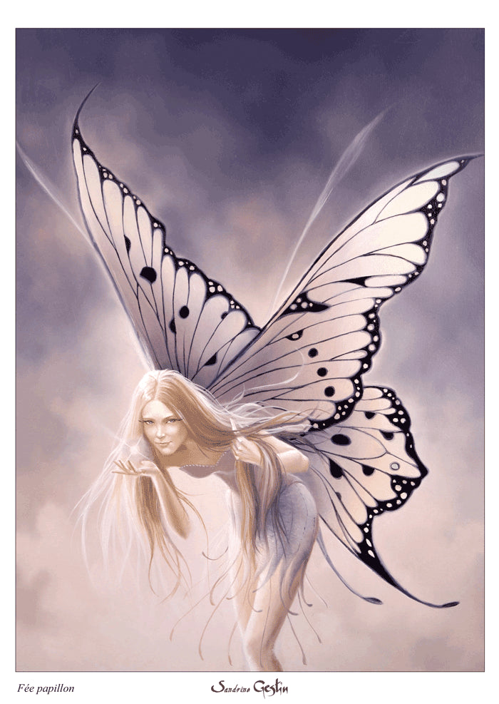 La Fée papillon - Tirage d'art A4