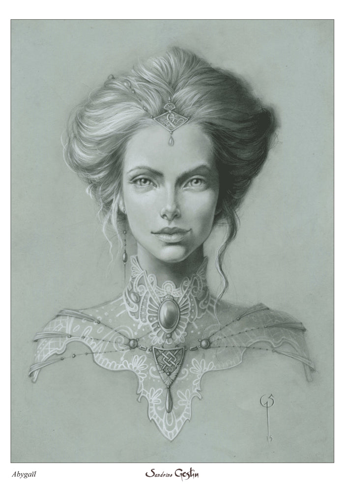 Abygail pastel - Tirage d'art A4