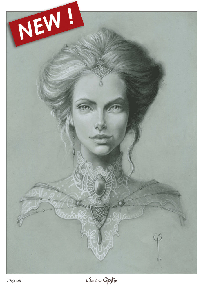 Abygail pastel - Tirage d'art A4