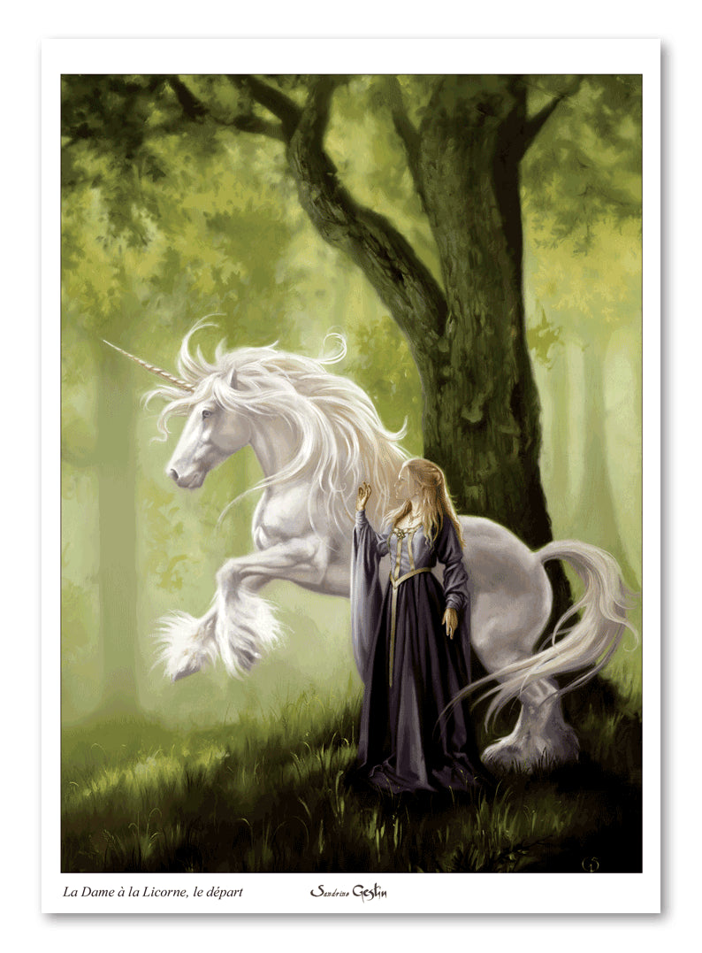 Dame à la Licorne - Tirage d'art A4