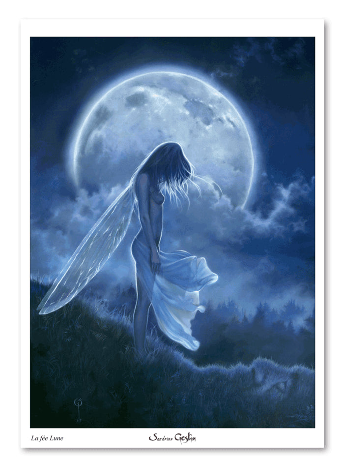 La fée Lune - Tirage d'art A4