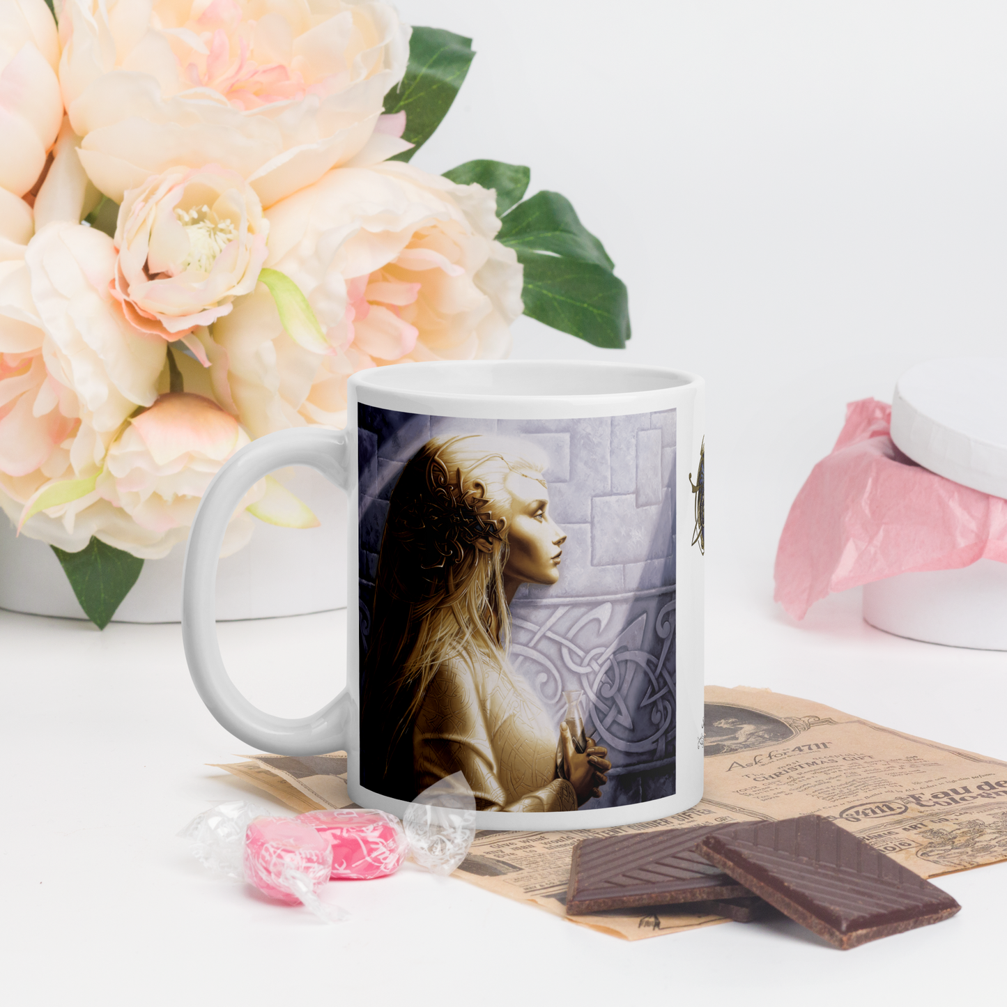Mug GALADRIEL v1 (Blanc Brillant)