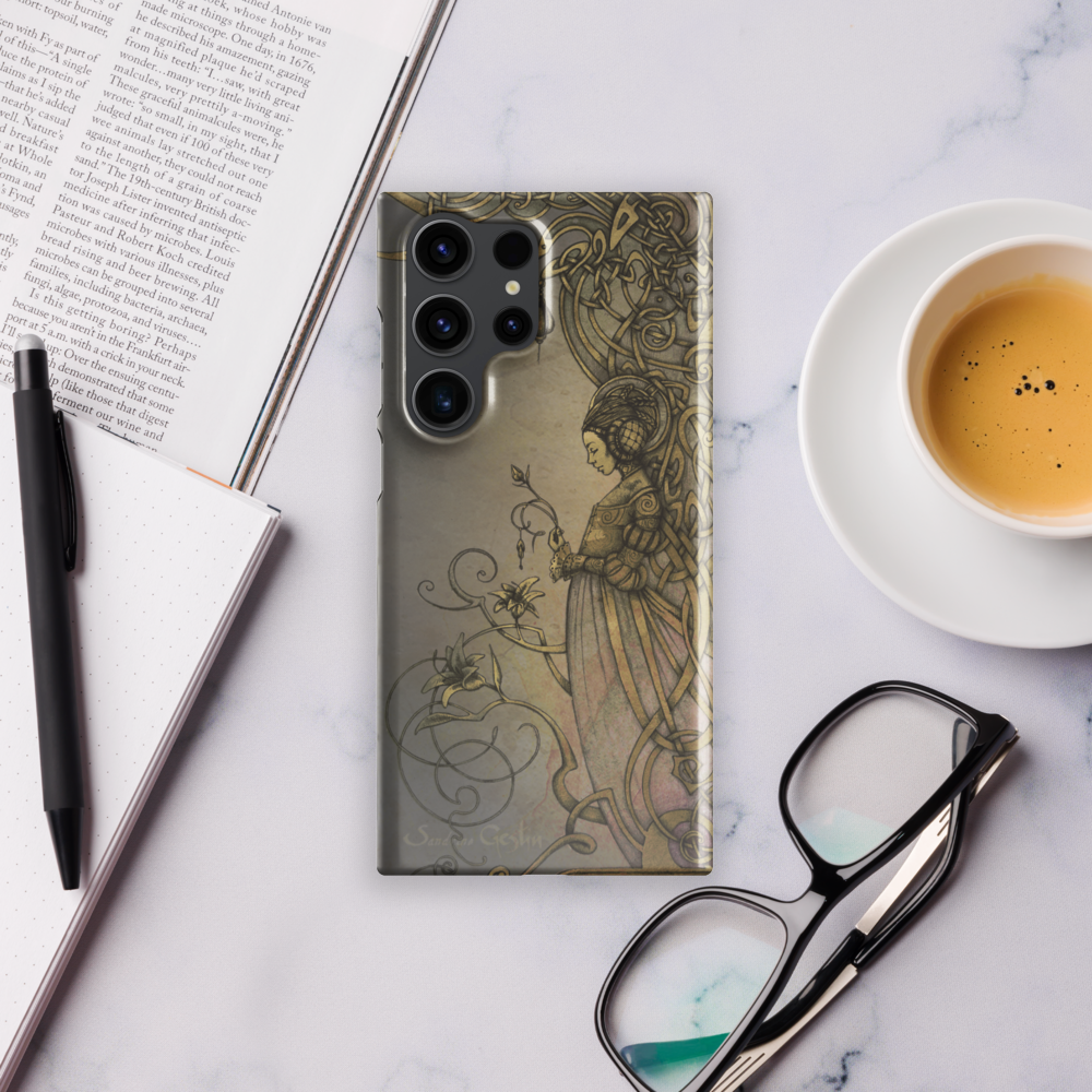 Coque Samsung® fine FRISE Dame médiévale