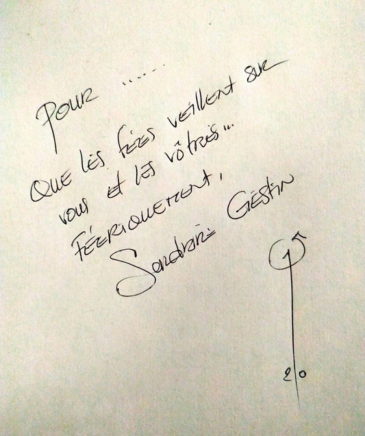 Dédicace TIRAGE d'ART "petit mot"